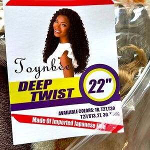 22 Inch Ocean Wave Crochet Hair 3 packs